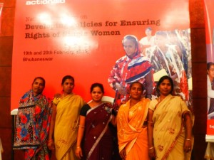 Women who got land patta are celebrating their  happiness