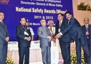 Samleshwari Open Cast mine gets National Safety Award