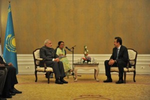 Prime Minister Modi hold talks with Karim Massimov PM