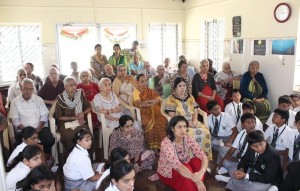 Greenwood High International School Students visit Old Age Home