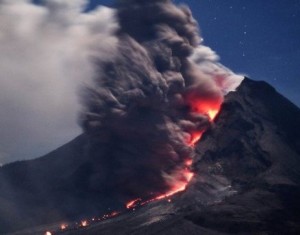 Volcano eruption