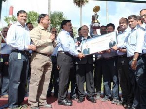 Power Plant Department Awarded for Best Safety Practices by Mr. Pravin Purang, Head-Steel Business of JSPL