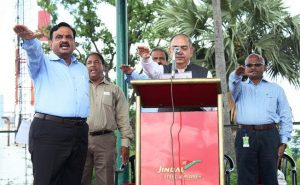 Safety Pledge Administered by Mr. Pravin Purang, Head-Steel Business of JSPL