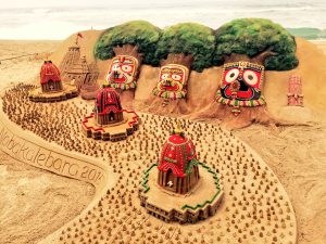 Sudarsan Pattnaik-Ratha Yatra Chariots