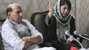 Rajnath Singh and Mehbooba Mufti
