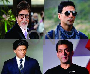 Big B, Shahrukh, Akshay, Salman -Forbes