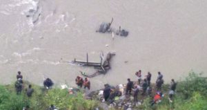 Bus plunges into Trishuli river-Nepal