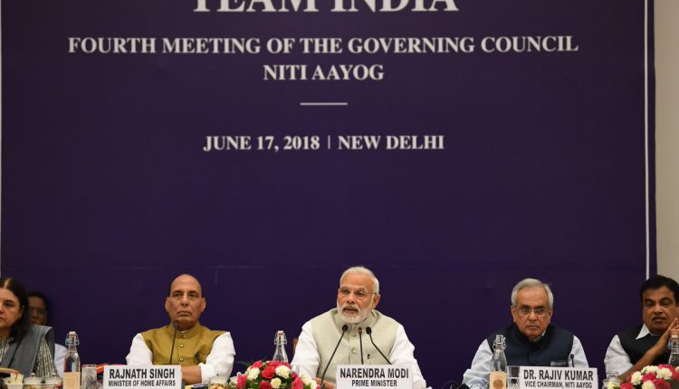 Modi at Niti Aayog Meeting