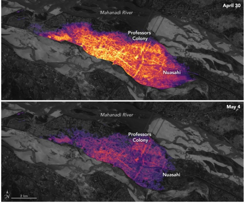 NASA Image of Cuttack After Fani