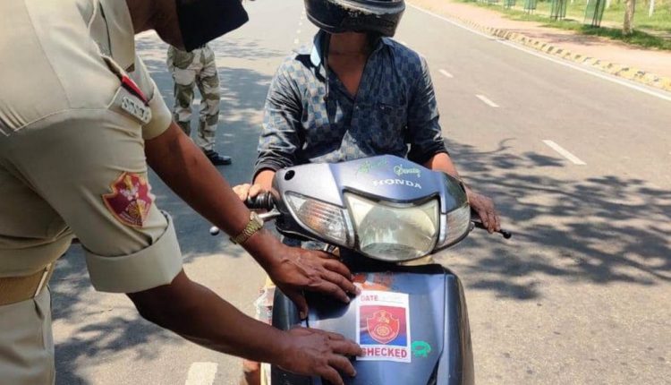 Vehicle Stickers in Odisha Corona Works