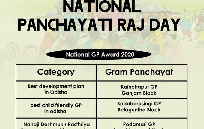 Gram Panchayats From Odisha Bag National Panchayat Awards