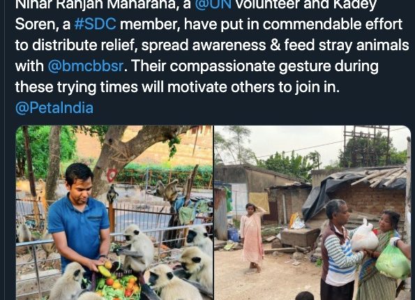 Odisha Lockdown Naveen Patnaik Feeding Animals