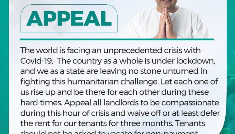 Odisha Naveen Patnaik Coronavirus Appeal