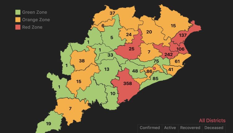 Odisha COVID19 Confirmed Cases