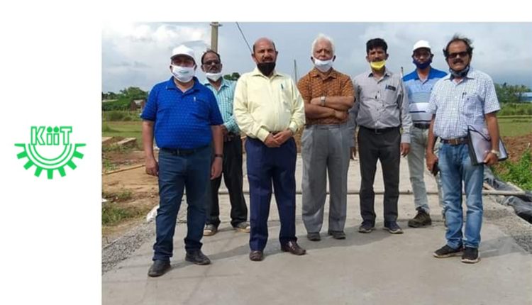 Odisha KIIT New Technology Concrete Road