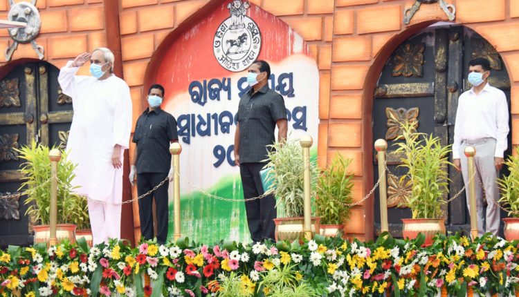 Naveen Patnaik at Independence Day celebrations